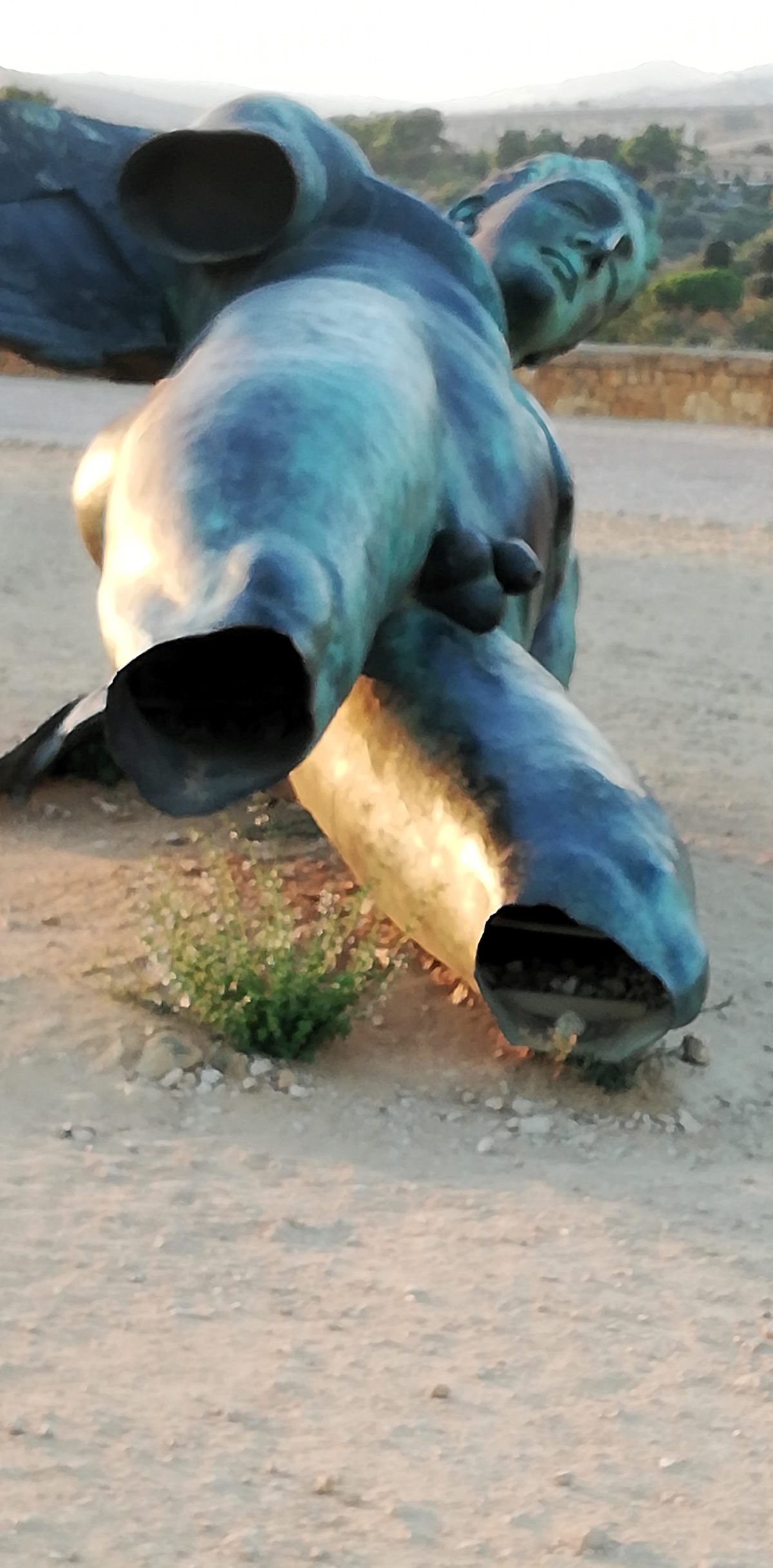 Icaro by Igor Mitoraj at the Temple of Concordia, Agrigento
