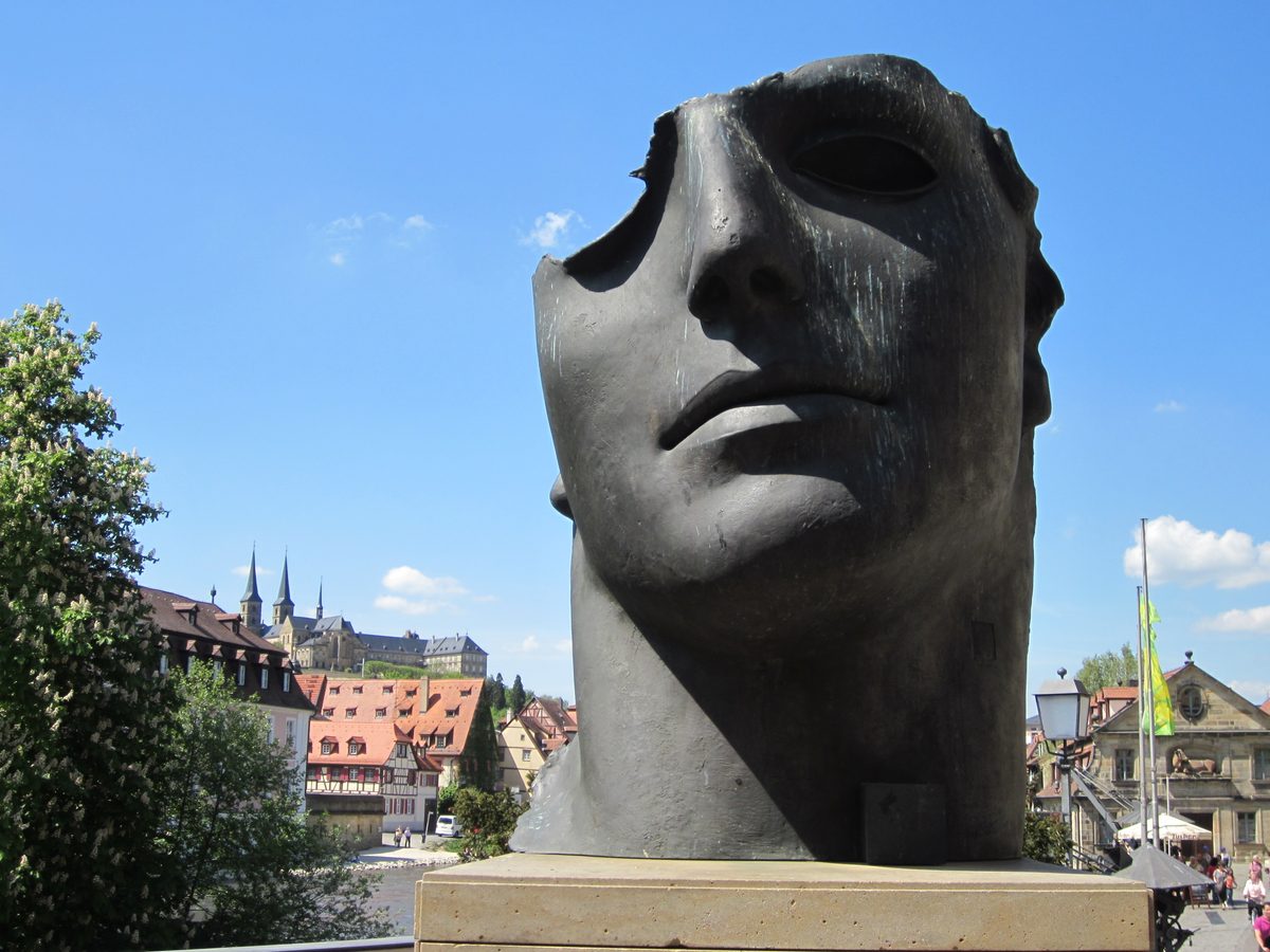 Centurione I by Igor Mitoraj with Michaelsberg Abbey, Bamberg