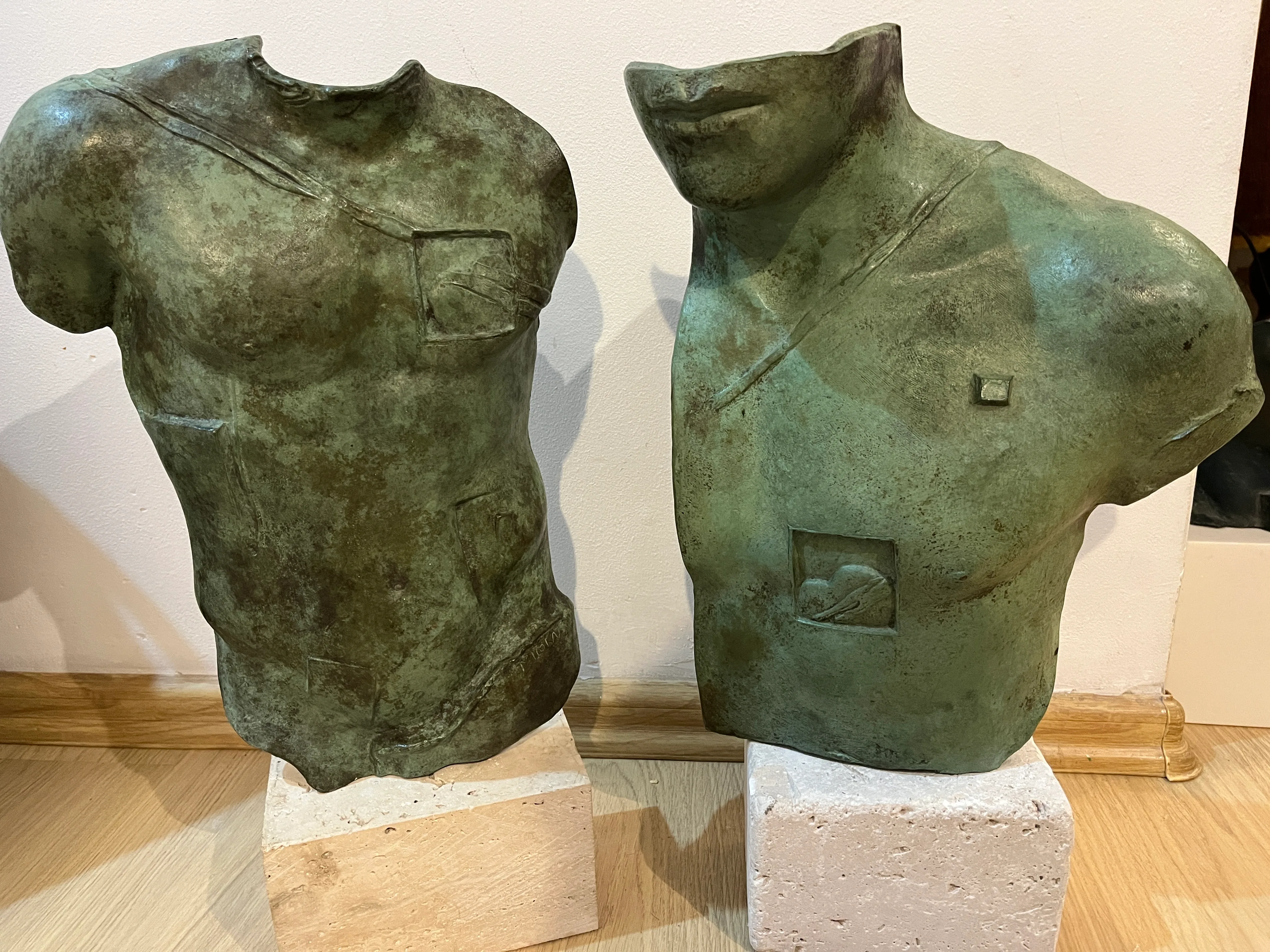Paar Bronzetorsos — Igor Mitoraj