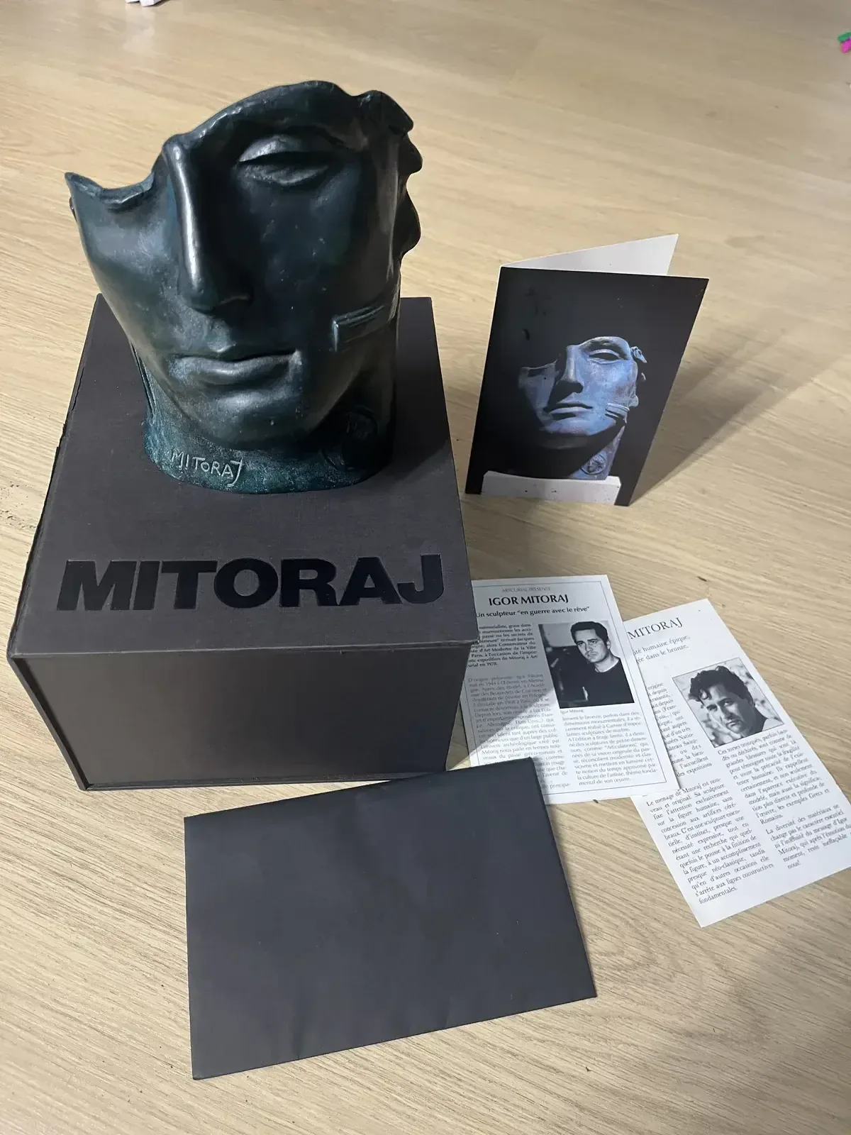 Centurione II (1987) — Igor Mitoraj, placed on original MITORAJ presentation box, Ed. 1500 — bronze head