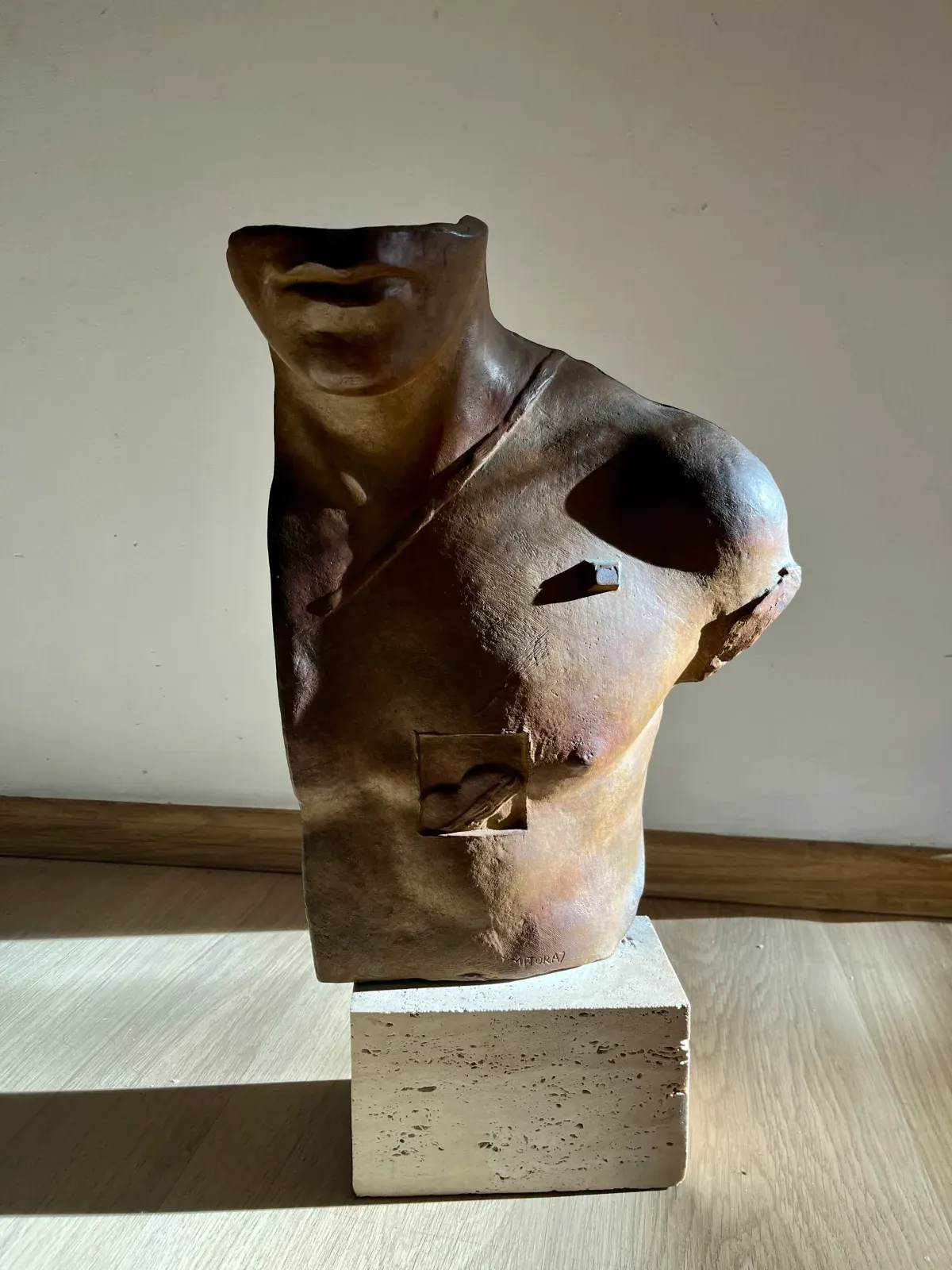 Asclépios (1988) brown patina — Igor Mitoraj