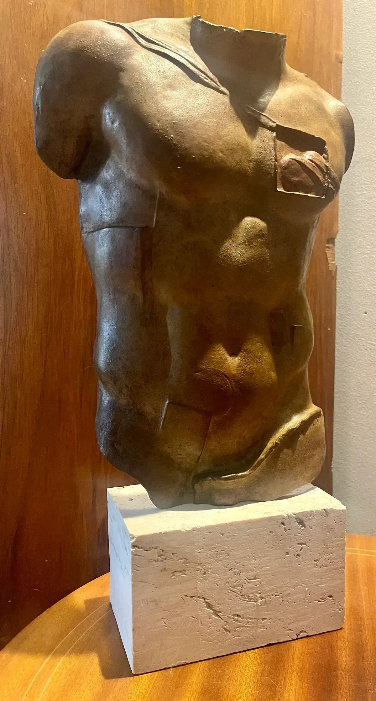 Persée (1988) — Igor Mitoraj, bronze torso, private collection
